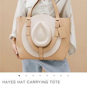 Like New Gigi Pip Hayes Hat Carrying Tote